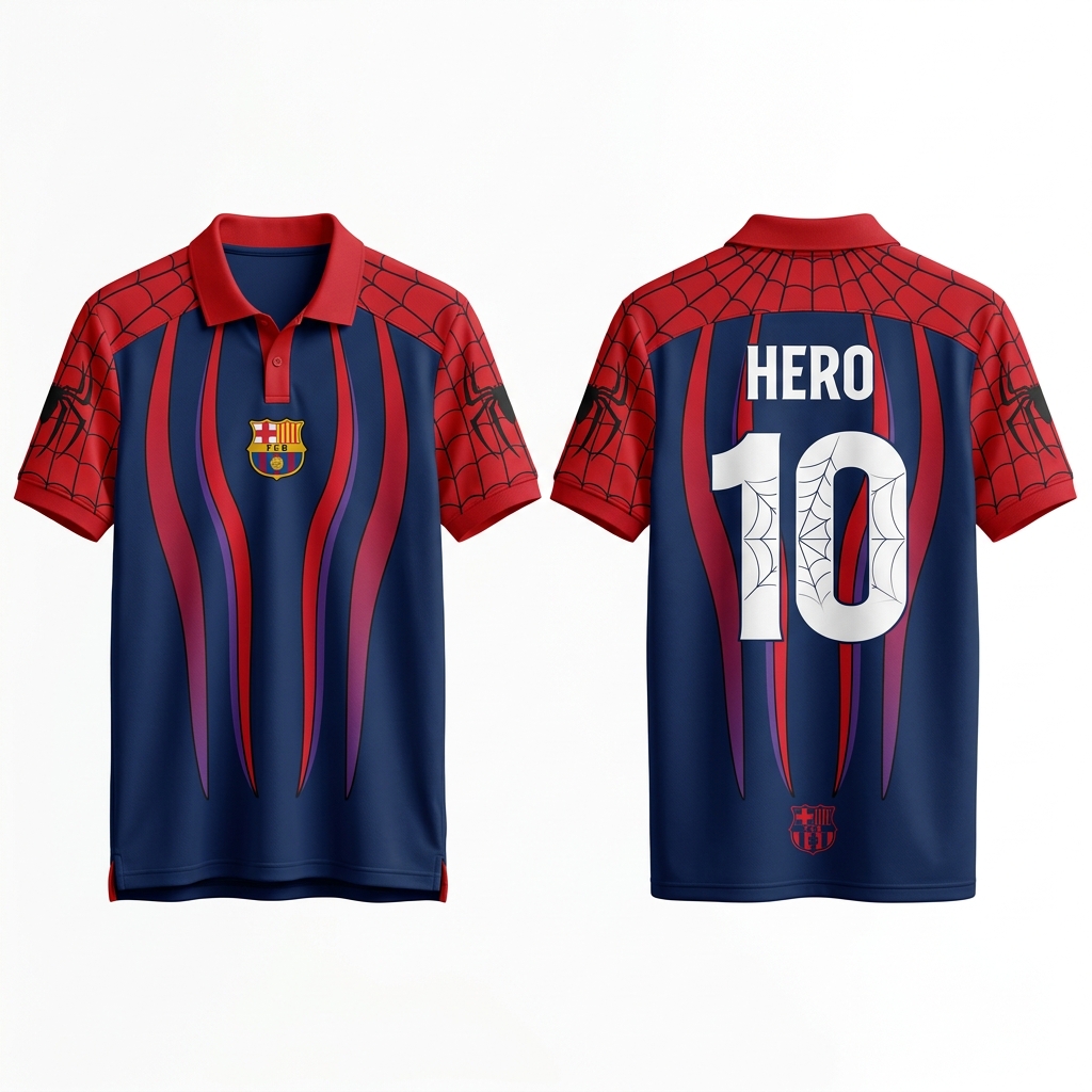 FCバルセロナ スパイダーマン ユニホーム FC Barcelona x Spider-Man