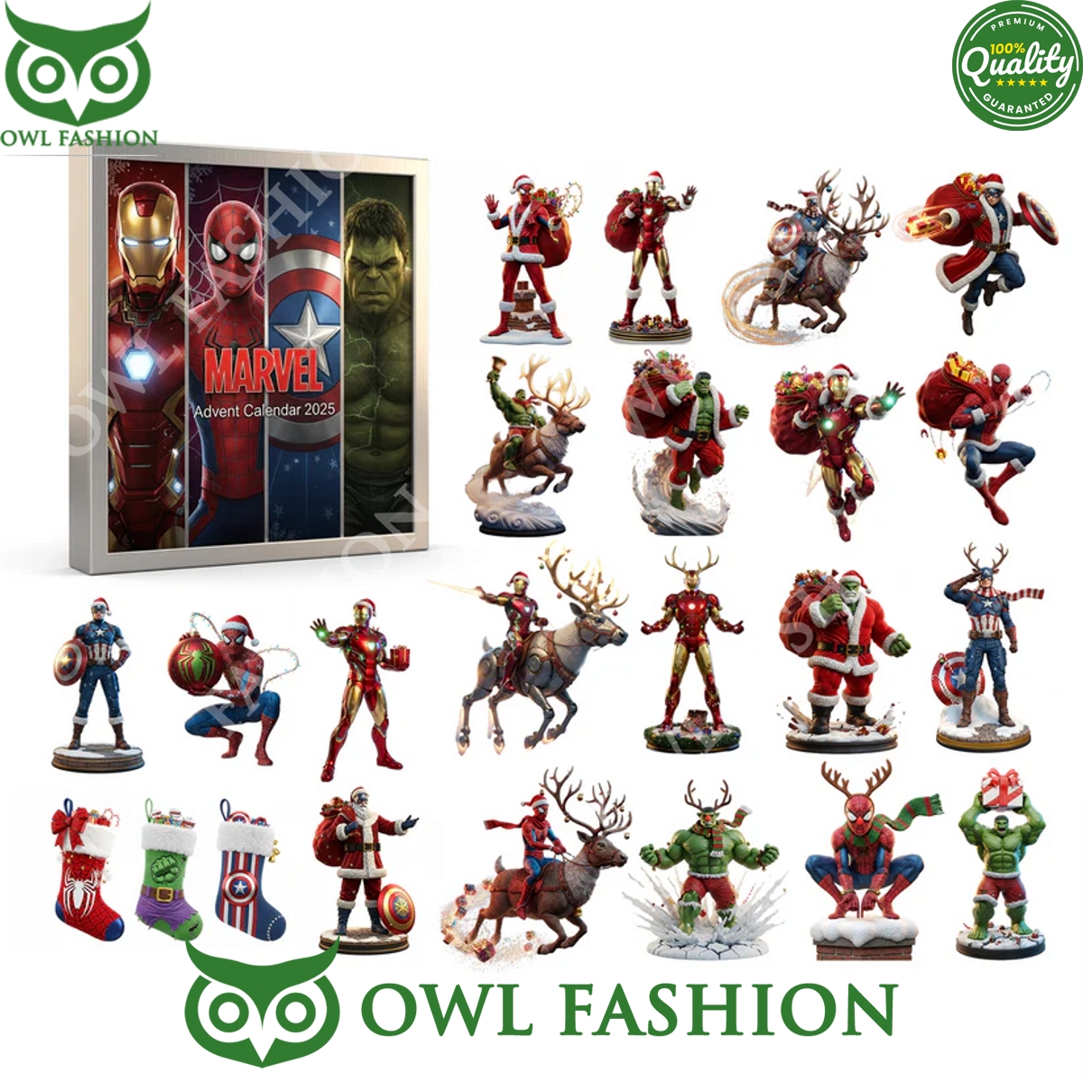 Marvel Ironman Hulk Super heroes Advent Calendar 2025
